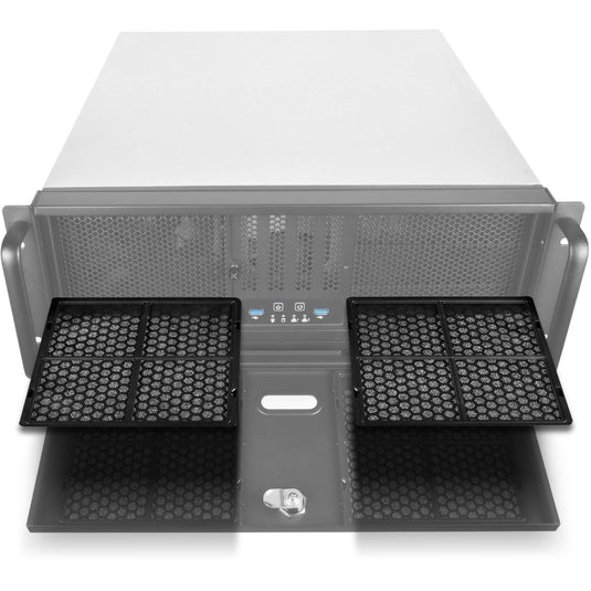 Silverstone rm400 rack behuizing (zwart | 2x usb-a 3.2 (5 gbit s))
