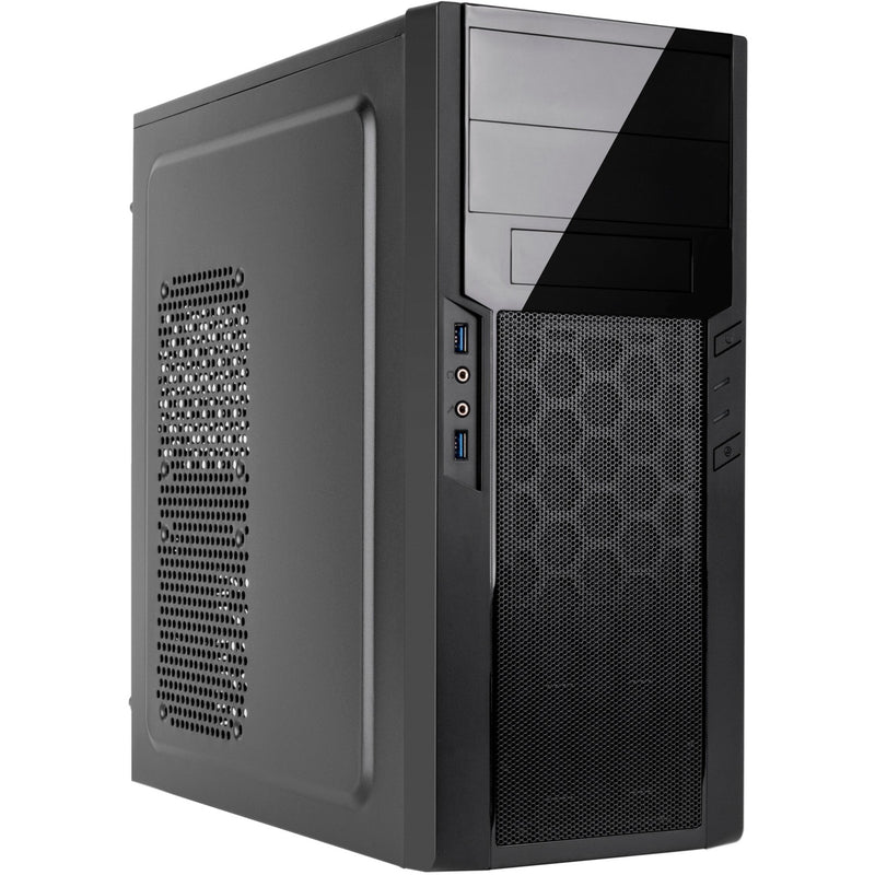 Afbeelding laden in galerijviewer, Silverstone sst-ps13b midi tower behuizing (zwart | 2x usb-a)
