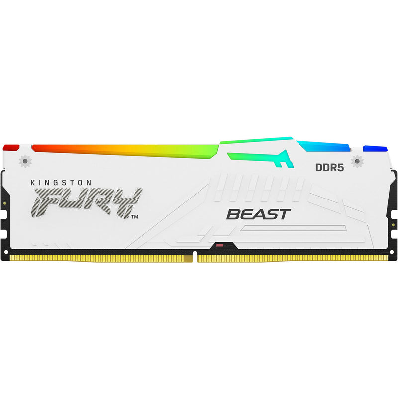 Afbeelding laden in galerijviewer, Kingston fury beast rgb 16 gb ddr5-5600 (1x 16 gb) werkgeheugen (wit, kf556c40bwa-16, xmp 3.0)
