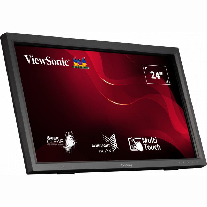 Afbeelding laden in galerijviewer, Viewsonic ir touch monitor td2423 24 (zwart, 1x hdmi, vga, dvi-d, usb-a, usb-b)
