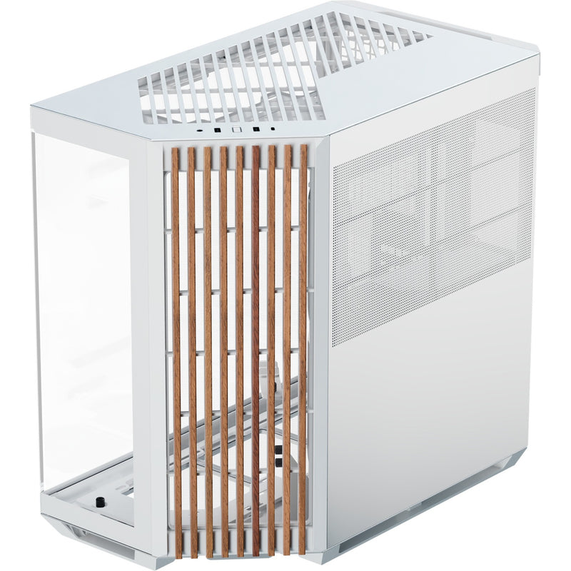 Afbeelding laden in galerijviewer, Apnx v1-w-wt-v1 midi tower behuizing (wit houtkleur | 2x usb-a | 1x usb-c | window)

