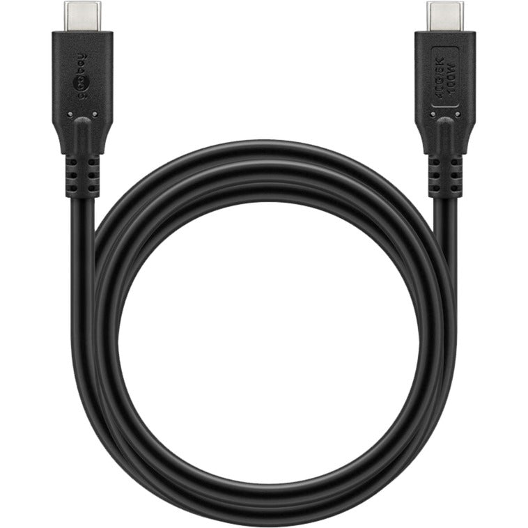Afbeelding laden in galerijviewer, Goobay usb-c 4.0 > usb-c kabel (zwart, 0,5 meter)
