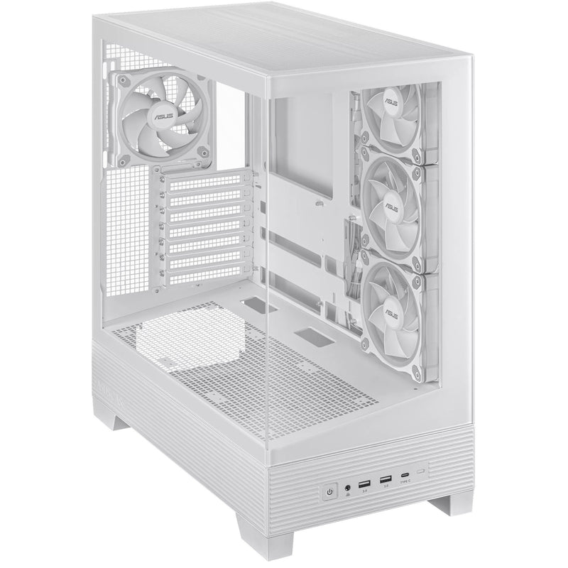 Afbeelding laden in galerijviewer, Asus a31 plus midi tower behuizing (wit | 2x usb-a | 2x usb-c | tempered glass)
