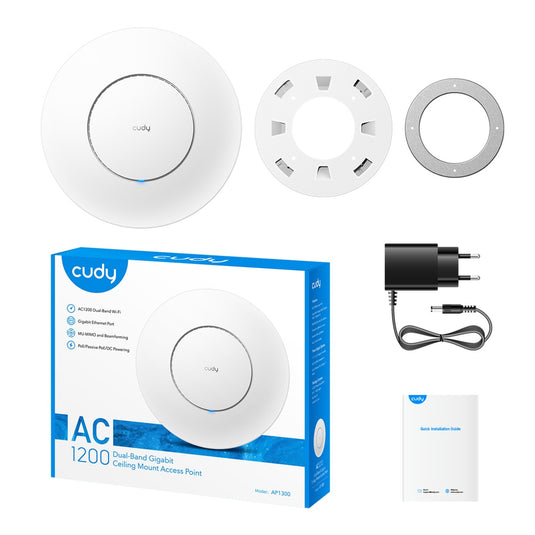 Cudy ac1200 wi-fi gigabit access point (wit, mesh)