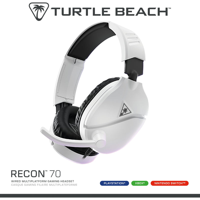 Afbeelding laden in galerijviewer, Turtle beach ear force recon 70p white (2024) over-ear gaming headset (wit, ps4, ps5, xbox series x|s, xbox one, switch, pc, mobile)
