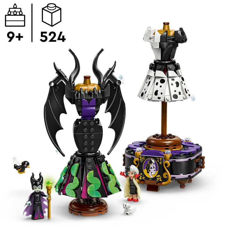 Afbeelding laden in galerijviewer, Lego disney 43262 de jurken van maleficent en cruella de vil
