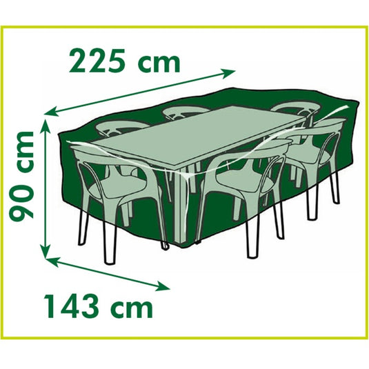 Nature tuinmeubelafdekhoes voor loungeset afdekking (grijs, 6031602)