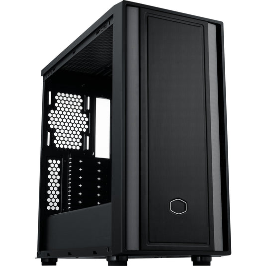 Cooler master masterbox 600 lite midi tower behuizing (zwart | 2x usb-a | 1x usb-c | rgb | tempered glass)