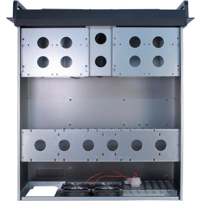Afbeelding laden in galerijviewer, Inter-tech 4u-4098-s rack behuizing (zwart | 2x usb-a)
