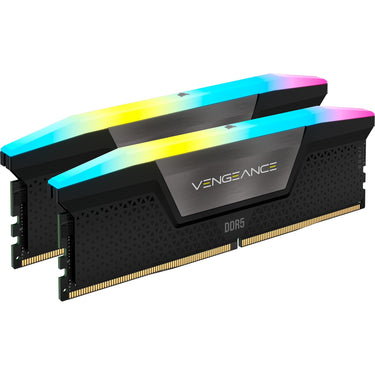 Corsair 48 gb ddr5-6000 kit werkgeheugen (zwart, cmh48gx5m2e6000c36, vengeance rgb, xmp 3.0)