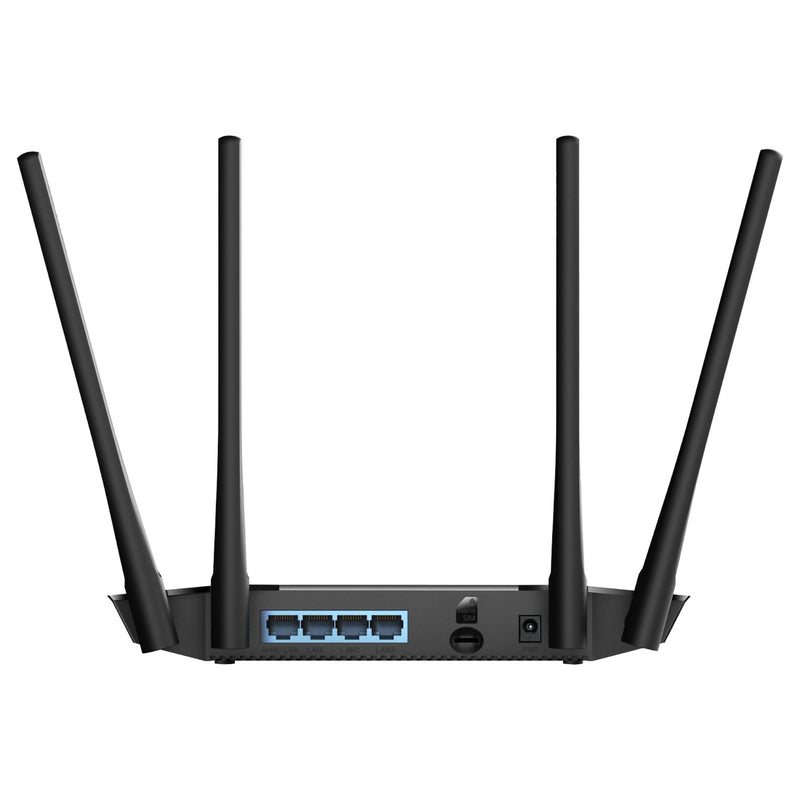 Afbeelding laden in galerijviewer, Cudy n300 wi-fi 4g lte cat4 router (zwart, app, nano sim-slot)
