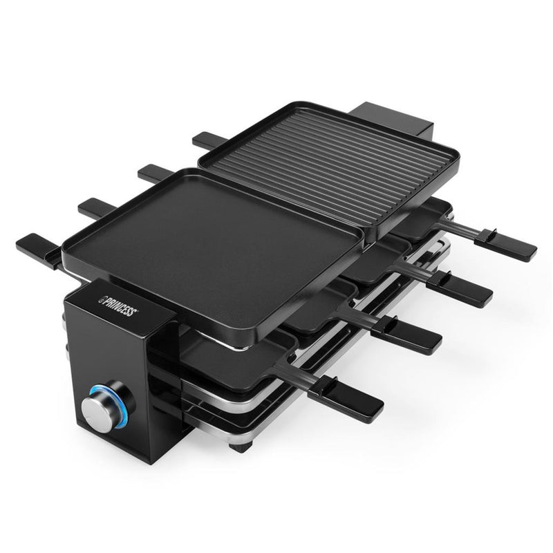 Afbeelding laden in galerijviewer, Princess 162925 raclette piano black 8 gourmetstel (zwart)
