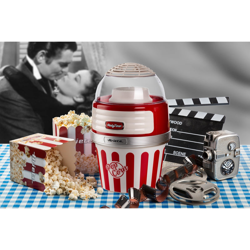 Afbeelding laden in galerijviewer, Ariete party time pop corn xl machine 2957 00 popcornmaker (rood wit)
