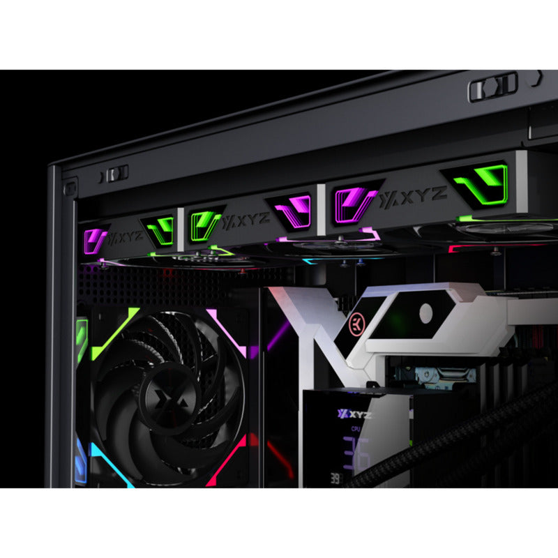 Afbeelding laden in galerijviewer, Xyz pc gear hydrotemp aio 360 waterkoeling (zwart, argb, pwm)

