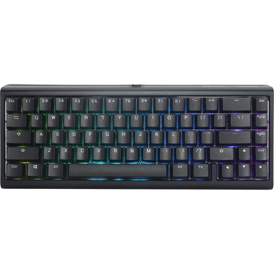 Ducky projectd tinker 65 met qmk via rgb mechanisch toetsenbord (zwart, us lay-out (qwerty), cherry mx brown, 65%, rgb leds, double-shot pbt, hot-swappable, gasket mount)