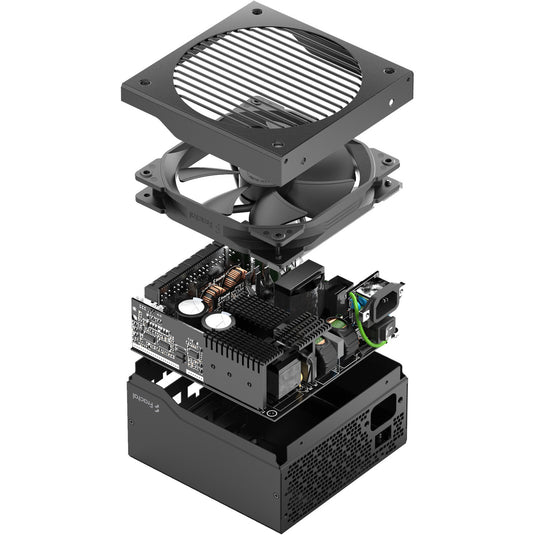 Fractal design ion gold 3 modulaire 750 watt voeding (zwart, 1x 12v-2x6, 3x pcie)