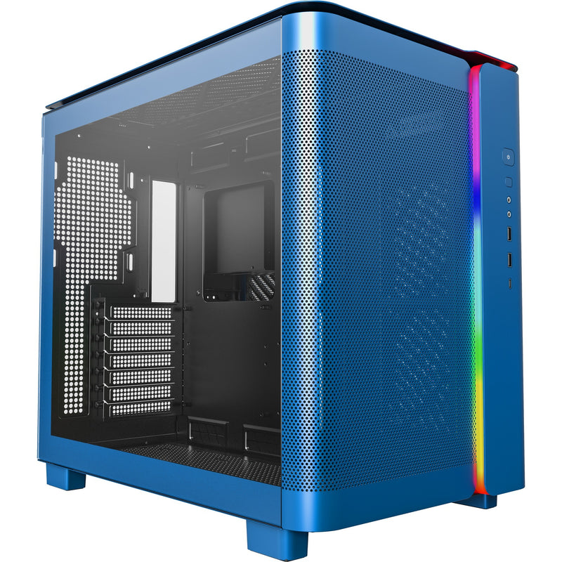 Afbeelding laden in galerijviewer, Montech king 95 midi tower behuizing (blauw | 2x usb-a | 1x usb-c | rgb | tempered glass)
