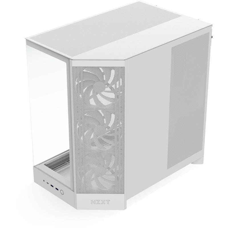 Afbeelding laden in galerijviewer, Nzxt h9 flow midi tower behuizing (wit (mat) | 2x usb-a | 1x usb-c | tempered glass)
