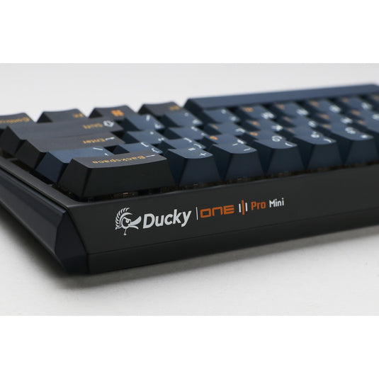Ducky one 3 pro mini rgb mechanisch gaming toetsenbord (zwart, us lay-out (qwerty), cherry mx2a speed silver, 60%, rgb led, double-shot pbt, quack mechanics, hot swap)