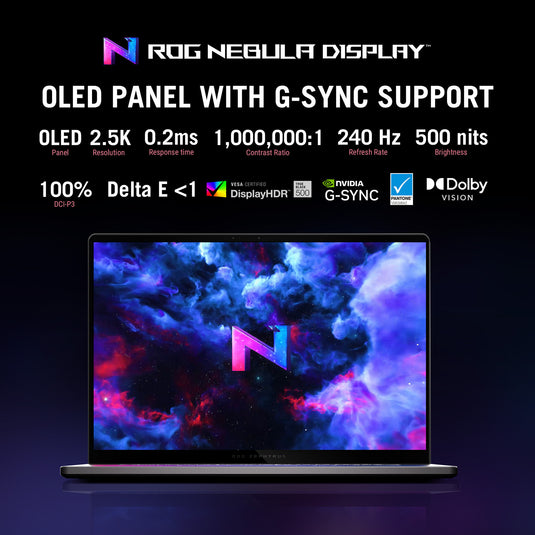 Asus rog zephyrus g16 gu605cp-qr103w 16 gaming laptop (grijs | core ultra 9 285h | rtx 5070 | 32 gb | 2 tb ssd)