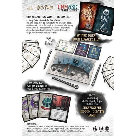 European player network harry potter: unmask the death eaters bordspel (engels, 3 - 8 spelers, 60 minuten, vanaf 11 jaar)