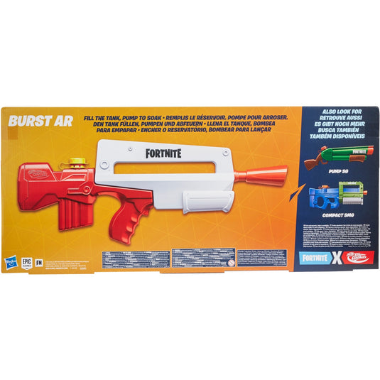 Hasbro nerf nerf super soaker fortnite burst ar - duurzame verpakking - waterpistool