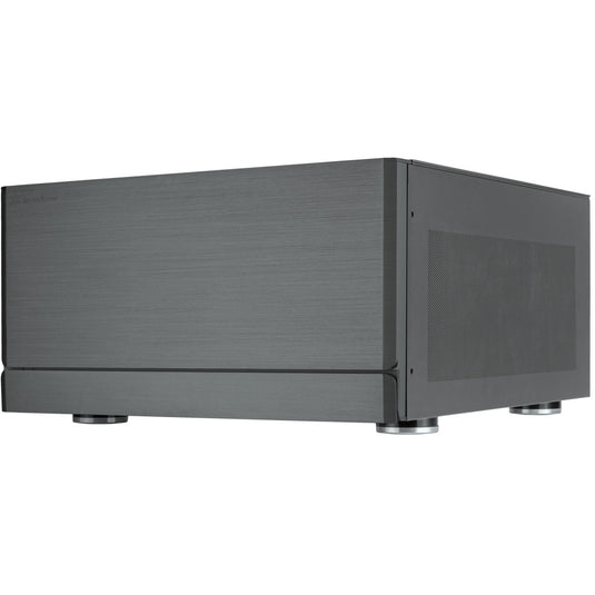 Silverstone crown 04 htpc behuizing (donkergrijs | 4x usb-a | 1x usb-c)