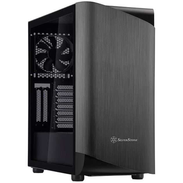 Afbeelding laden in galerijviewer, Silverstone seta a1 midi tower behuizing (zwart titanium | 2x usb-a | 1x usb-c | rgb | tempered glass)
