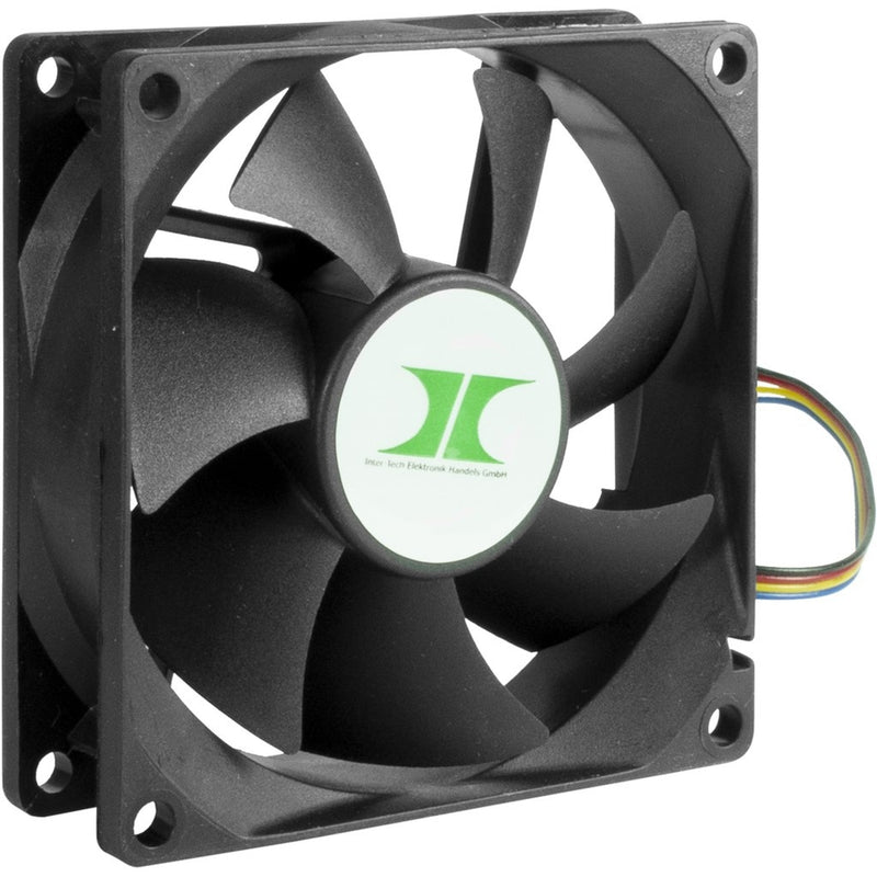 Afbeelding laden in galerijviewer, Inter-tech ipc fan set 80 mm case fans (zwart, 4 stuks, 80 x 80 x 25 mm, pwm)
