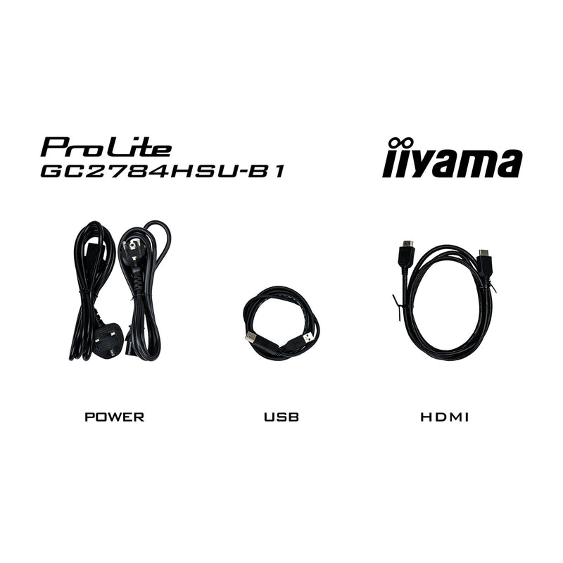 Afbeelding laden in galerijviewer, Iiyama g-master red eagle gc2784hsu-b1 27 curved gaming monitor (zwart, 2x hdmi, displayport, 2x usb, 240 hz)
