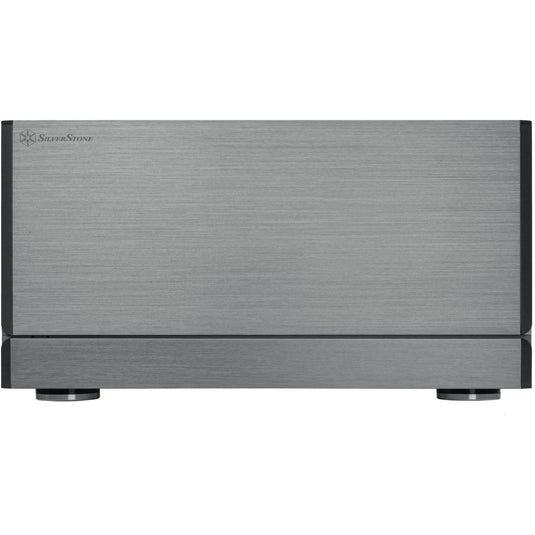 Silverstone crown 04 htpc behuizing (donkergrijs | 4x usb-a | 1x usb-c)