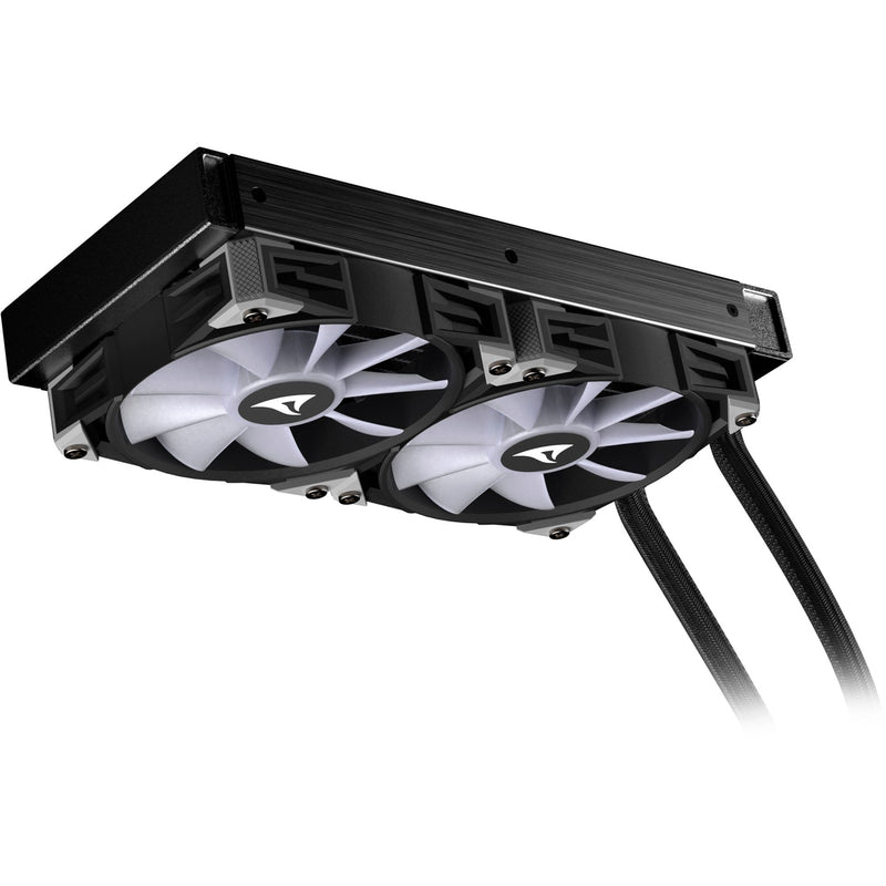 Afbeelding laden in galerijviewer, Sharkoon s80 rgb waterkoeling (zwart, 4-pins pwm fan-connector)
