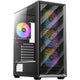 Antec ax85 argb midi tower behuizing (zwart | 2x usb-a | tempered glass)