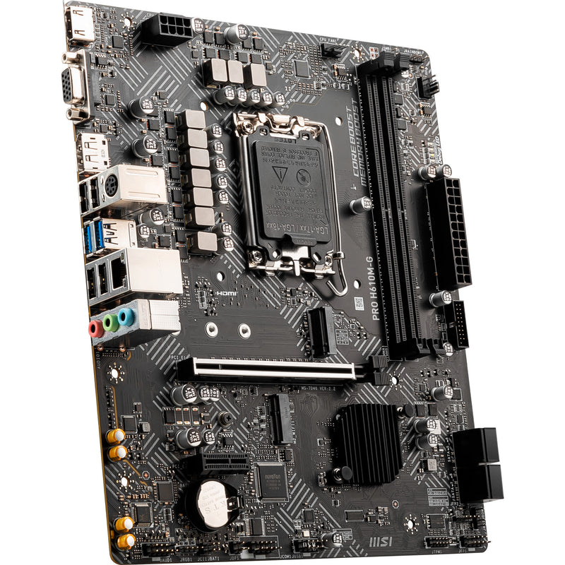 Afbeelding laden in galerijviewer, Msi pro h610m-g socket 1700 moederbord (gb-lan, sound, µatx)
