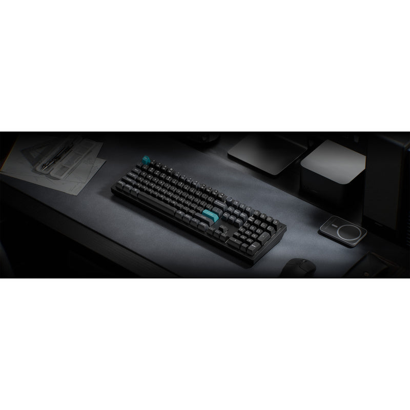 Afbeelding laden in galerijviewer, Keychron q6 ultra-m1 8k wireless custom mechanical keyboard (zwart, us lay-out (qwerty), silk pom red, 100%, rgb, hot swap, 8k, 2.4 ghz bluetooth 5.2 usb-c)
