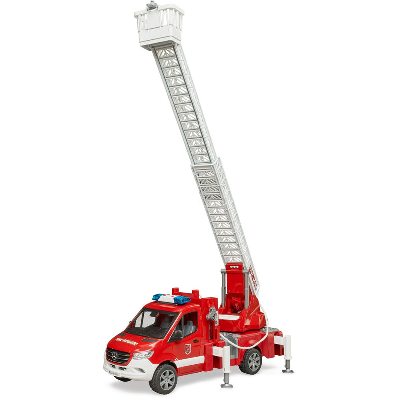Afbeelding laden in galerijviewer, Bruder mb sprinter brandweerwagen met licht en geluid modelvoertuig (02673)

