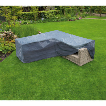 Nature tuinmeubelafdekhoes voor loungeset l-vorm afdekking (grijs, 6031612)