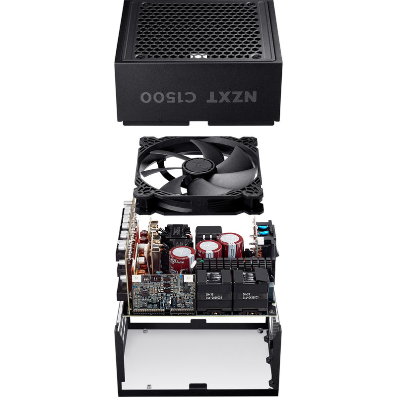 Afbeelding laden in galerijviewer, Nzxt c1500 platinum modulaire 1500 watt voeding (zwart, 2x 12v-2x6, 6x pcie)
