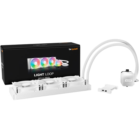 Be quiet! light loop 360 argb waterkoeling (wit, 4-pins pwm fan-connector)