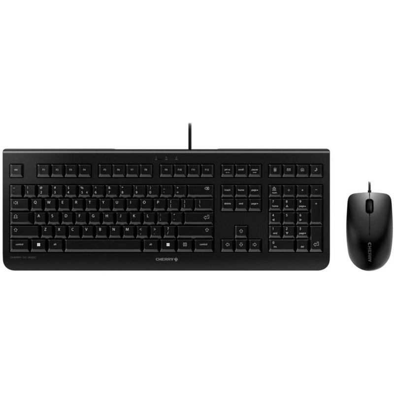 Afbeelding laden in galerijviewer, Cherry dc 2000, desktopset (zwart, eu lay-out (qwerty), rubberdome, 1,200 dpi)
