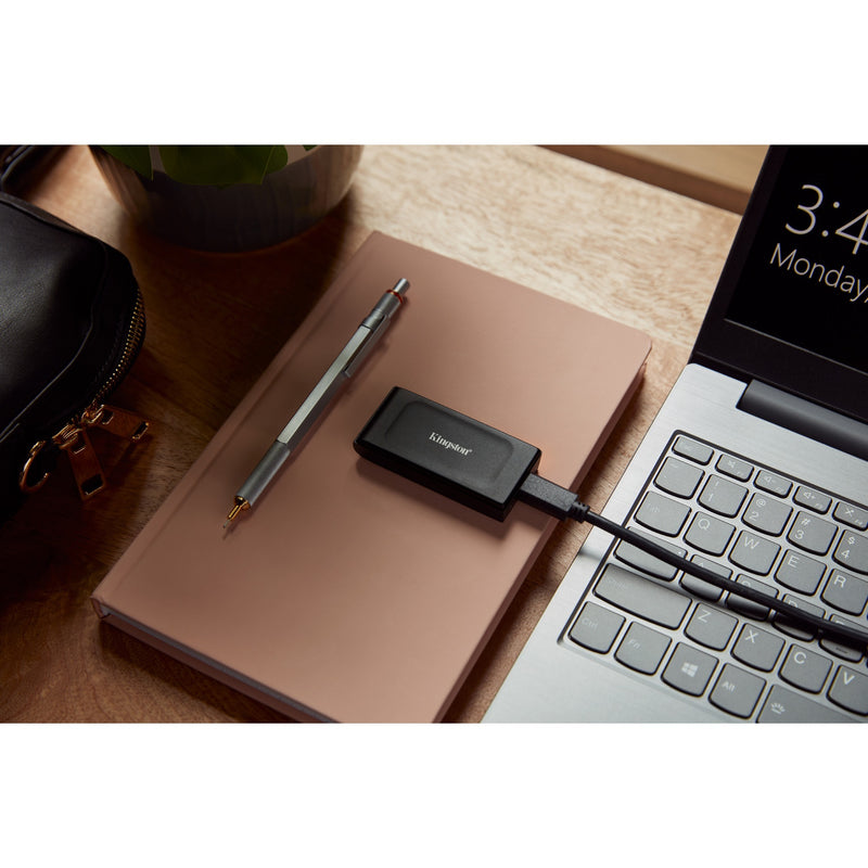 Afbeelding laden in galerijviewer, Externe ssd-schijf kingston type-c zwart sxs1000 2000g 2 tb
