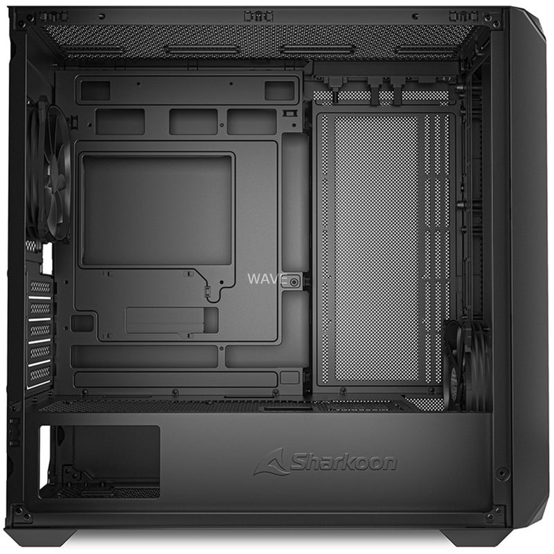 Afbeelding laden in galerijviewer, Sharkoon mk2 mini tower behuizing (zwart | 2x usb-a | 1x usb-c)
