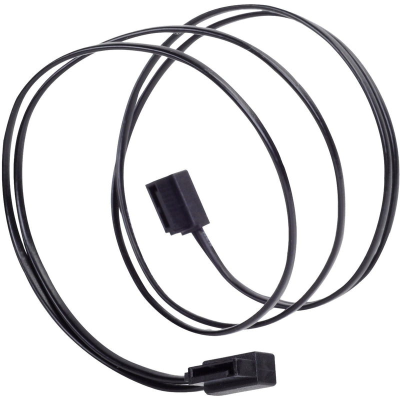 Afbeelding laden in galerijviewer, Silverstone sata iii kabel 50cm (zwart, 6gb s, low profile connector, cp11b-500)
