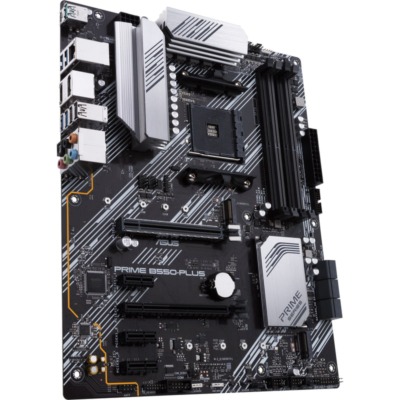 Afbeelding laden in galerijviewer, Asus prime b550-plus socket am4 moederbord (zwart zilver, raid, gb-lan, sound, atx)
