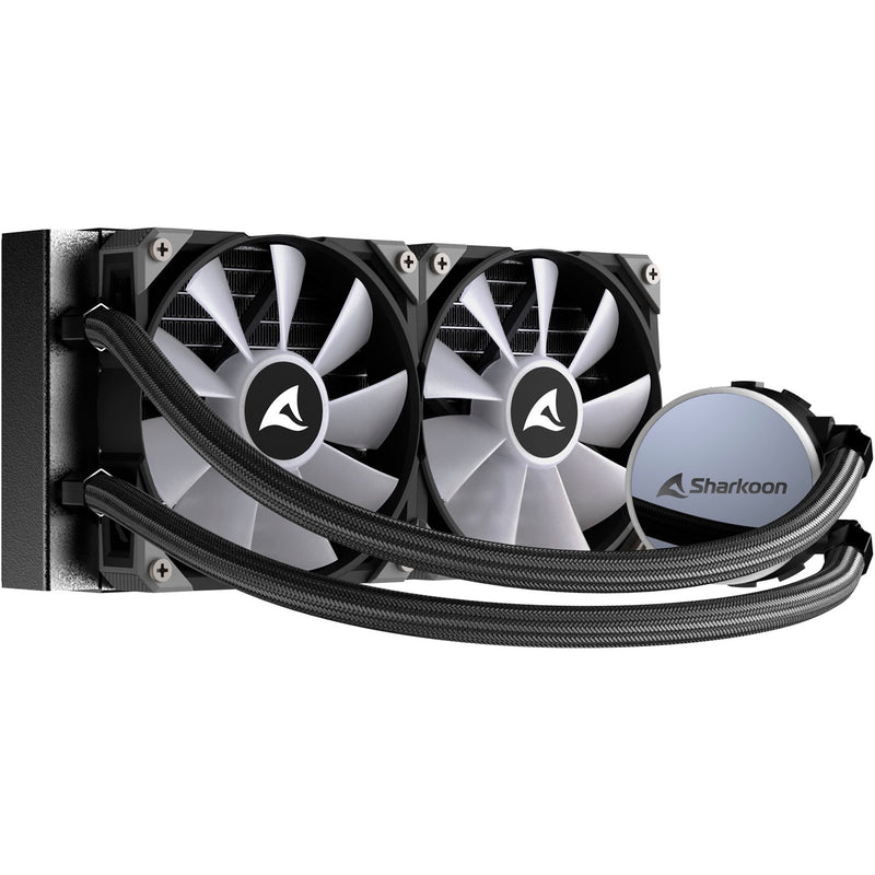 Afbeelding laden in galerijviewer, Sharkoon s70 rgb waterkoeling (zwart, 4-pins pwm fan-connector)
