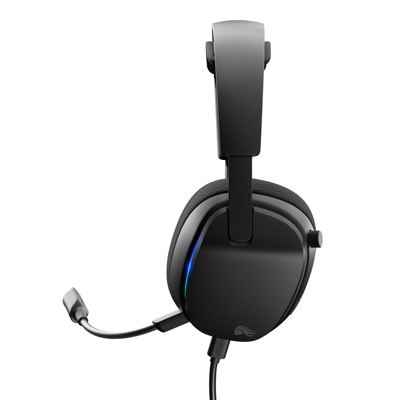 Afbeelding laden in galerijviewer, Glorious ghs eternal rgb - stereo rgb gamingheadset over-ear gaming headset (zwart, pc, ps5, ps4, switch, usb-c)
