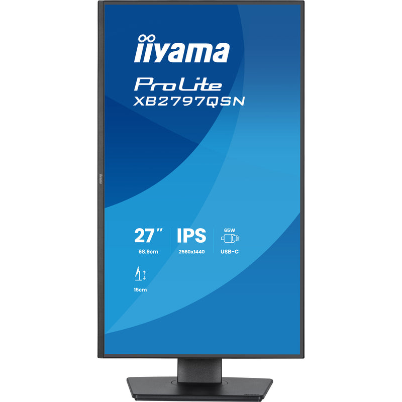 Afbeelding laden in galerijviewer, Iiyama prolite xb2797hsn-b1 27 monitor (zwart, 100 hz, hdmi, displayport, usb-c, lan, audio)

