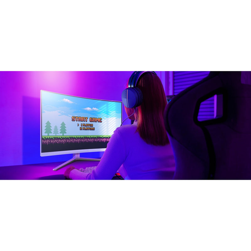 Afbeelding laden in galerijviewer, Philips evnia 32m2c5501 00 31.5 curved gaming monitor (wit, 2x hdmi, displayport, 180 hz)
