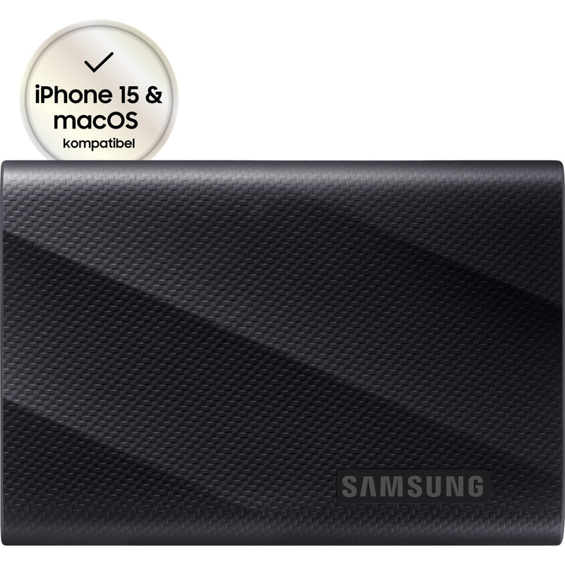 Afbeelding laden in galerijviewer, Samsung portable t9 1 tb externe ssd (zwart, mu-pg1t0b eu, usb-c 3.2 (20 gbit s))
