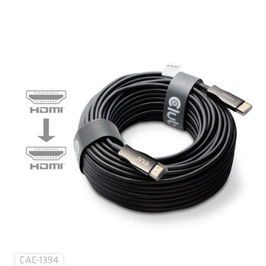 Club 3d hdmi hybrid aoc cable 8k60hz 4k120hz, 100 m kabel (zwart)